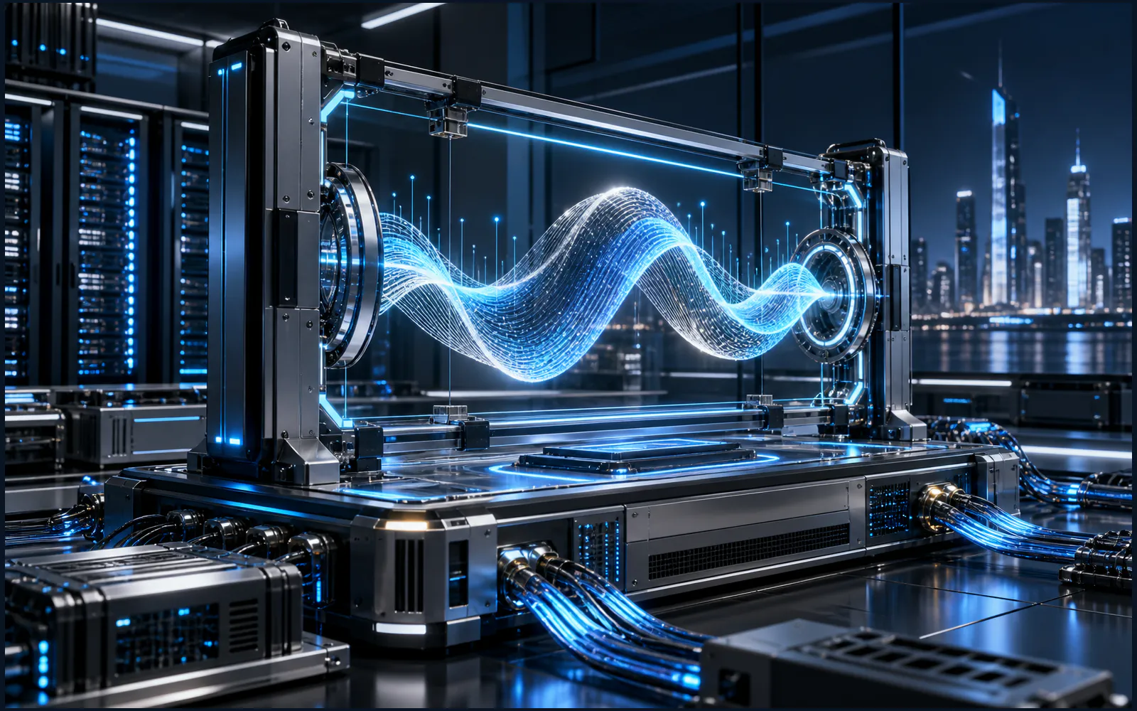 区块链价格波动率的科技主题配图