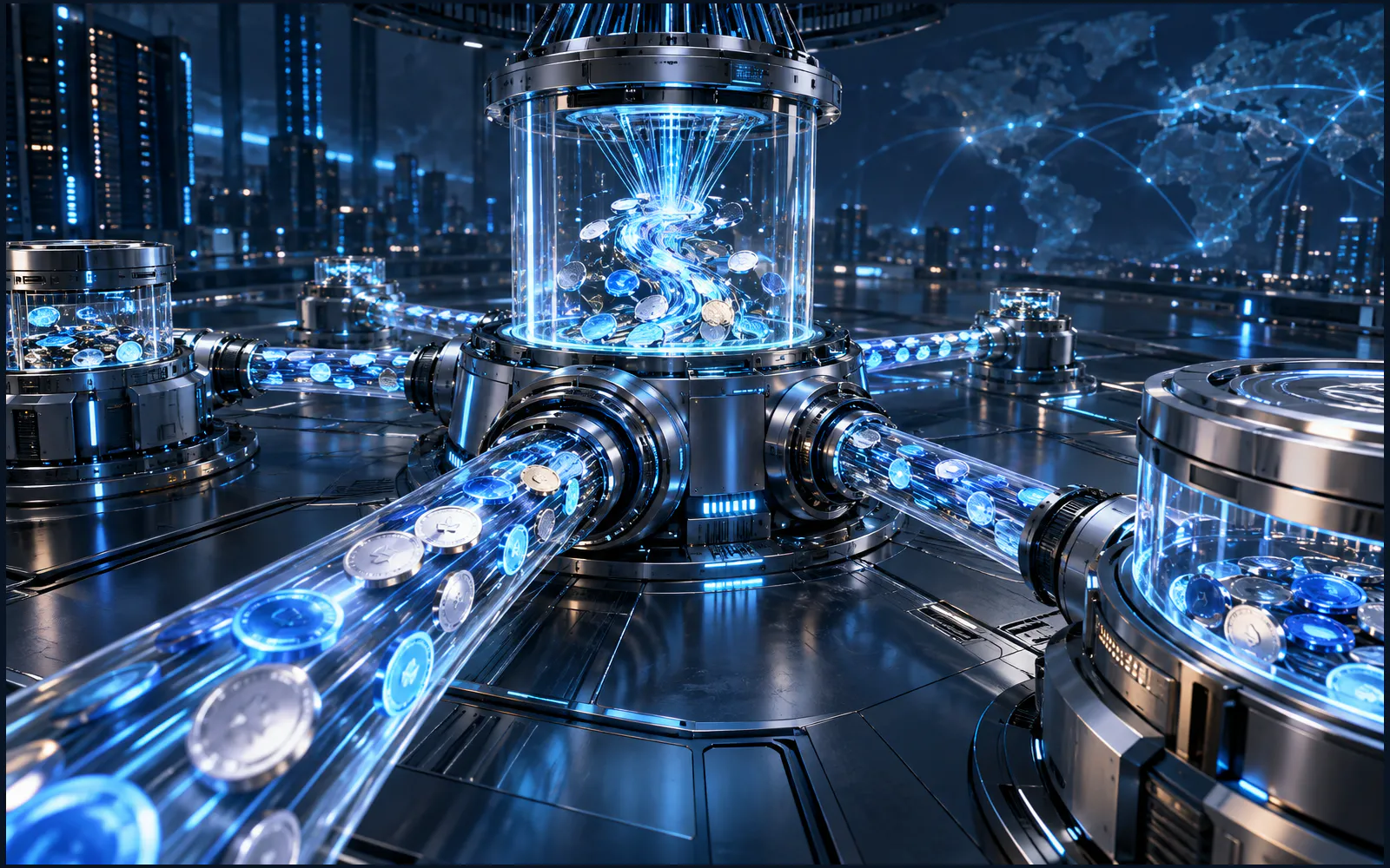 币圈交易所流动性的科技主题配图